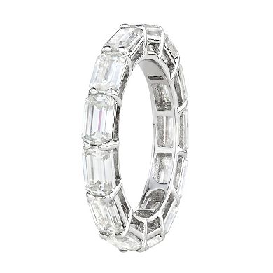 Charles & Colvard 14k White Gold 3 3/4 Carat T.W. Lab-Created Moissanite Eternity Band