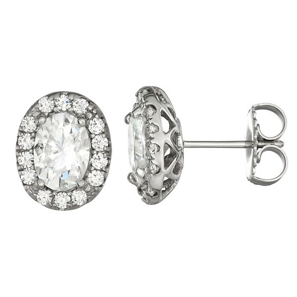 Charles & Colvard 14k White Gold 2 1/4 Carat T.W. Lab-Created ...