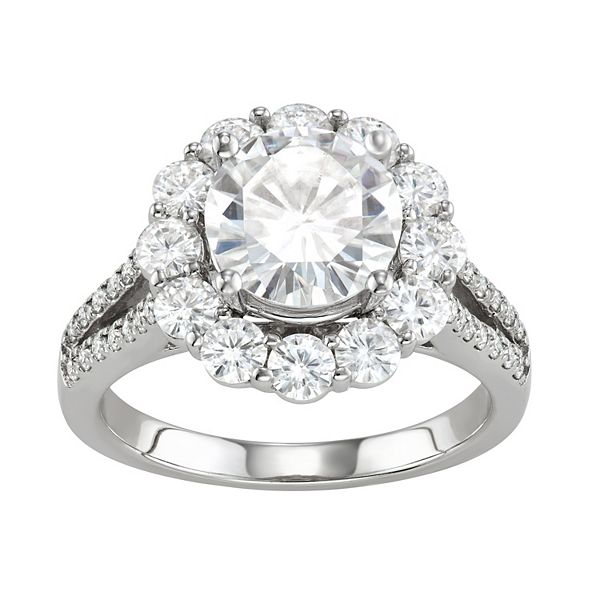 Charles & Colvard 14k White Gold 4 1/4 Carat T.W. Lab-Created ...