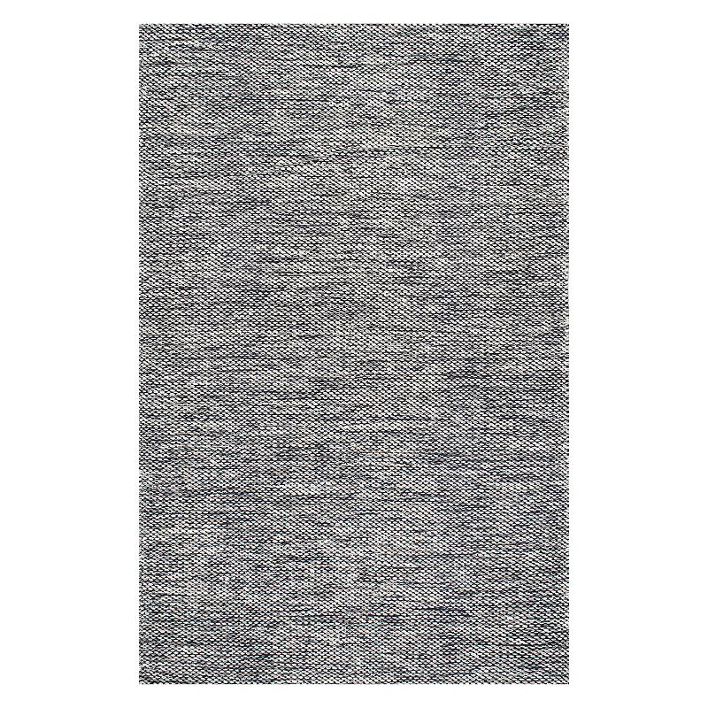 nuLOOM Wisniewski Area Rug, Black, 6Ft Rnd