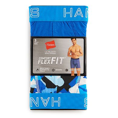 Men's Hanes Ultimate ComfortFlex Fit 3-pack Boxer Briefs