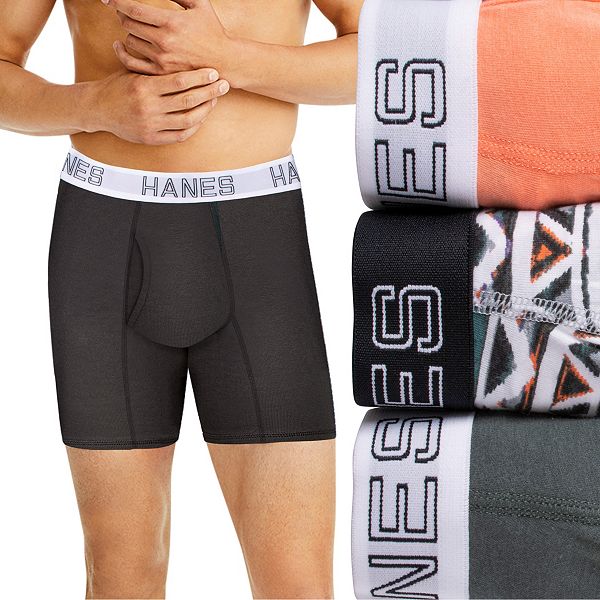 Hanes Ultimate Men's Comfort Flex Fit Odor Control Boxer Briefs (3