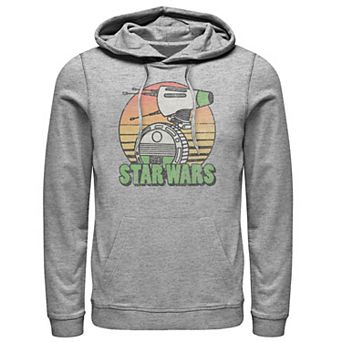 Men's Star Wars The Rise of Skywalker Retro D-0 Sunset Hoodie