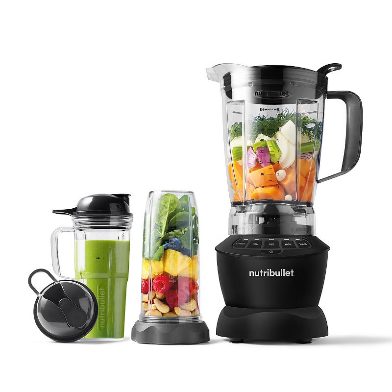 UPC 810097971059 product image for NutriBullet® 1200 Watt Blender Combo with Single Serve Cups, Matte Black | upcitemdb.com