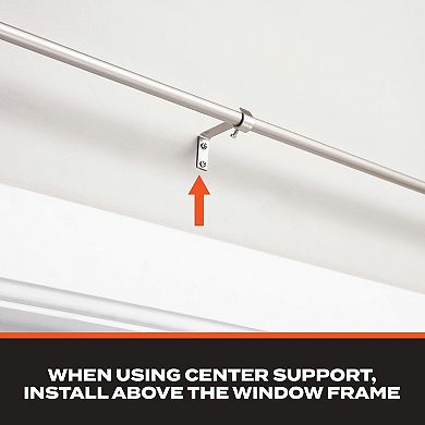 Sun Zero 5/8" Room Darkening Adjustable Wrap Around Curtain Rod