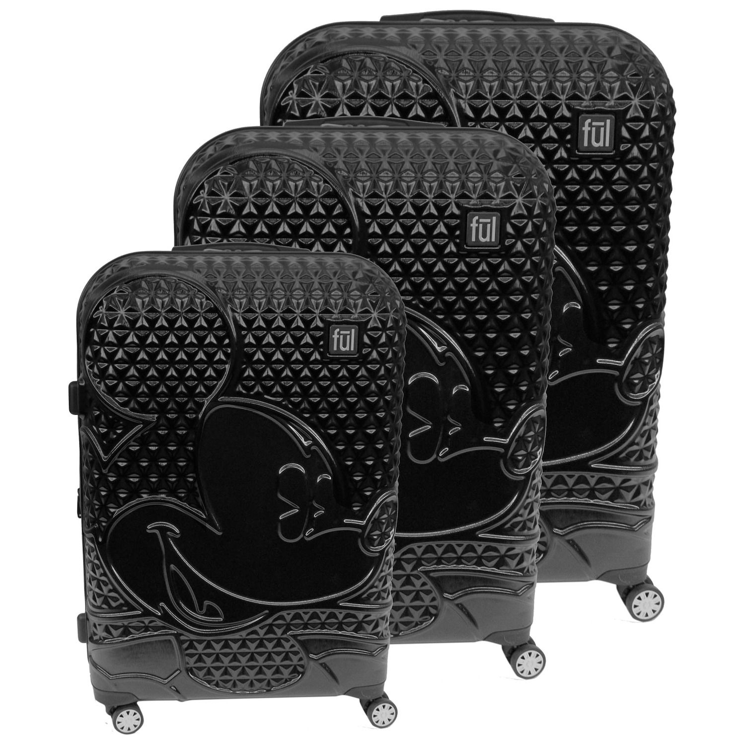 mickey mouse luggage set 3 pc