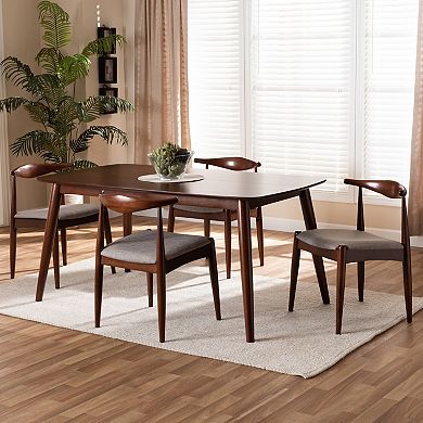 Baxton Studio Amato Dining Table & Chair 5-piece Set