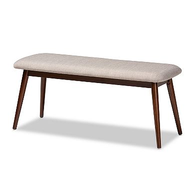 Baxton Studio Amato Dining Table, Bench & Chair 6-piece Set