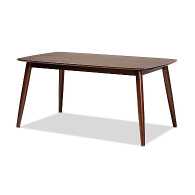 Baxton Studio Amato Dining Table, Bench & Chair 6-piece Set