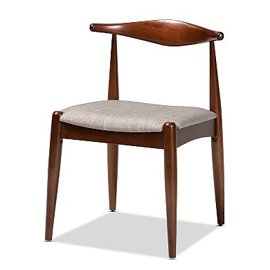 Baxton Studio Amato Dining Table, Bench & Chair 6-piece Set