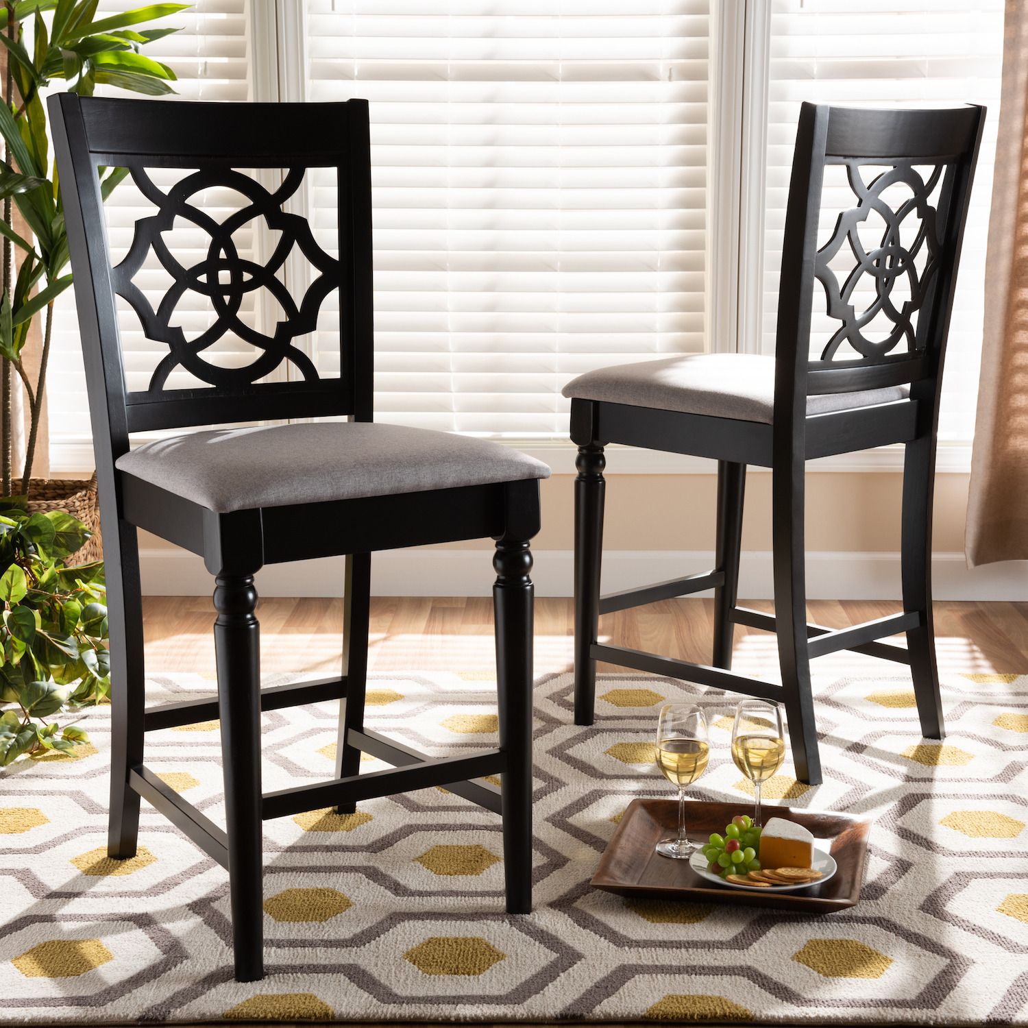 Baxton Studio Arden Counter Stool 2 Piece Set   3955904 ALT