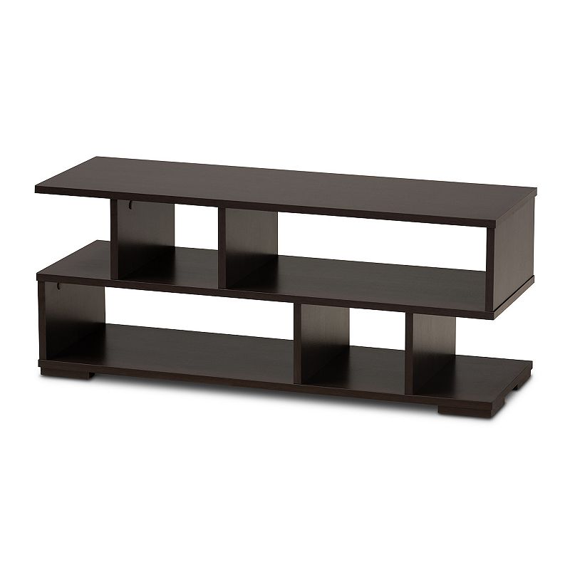 32" Arne Wood Tv Stand Dark Brown - Baxton Studio