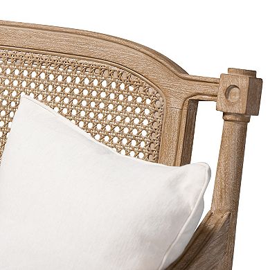 Baxton Studio Clemence Natural Loveseat