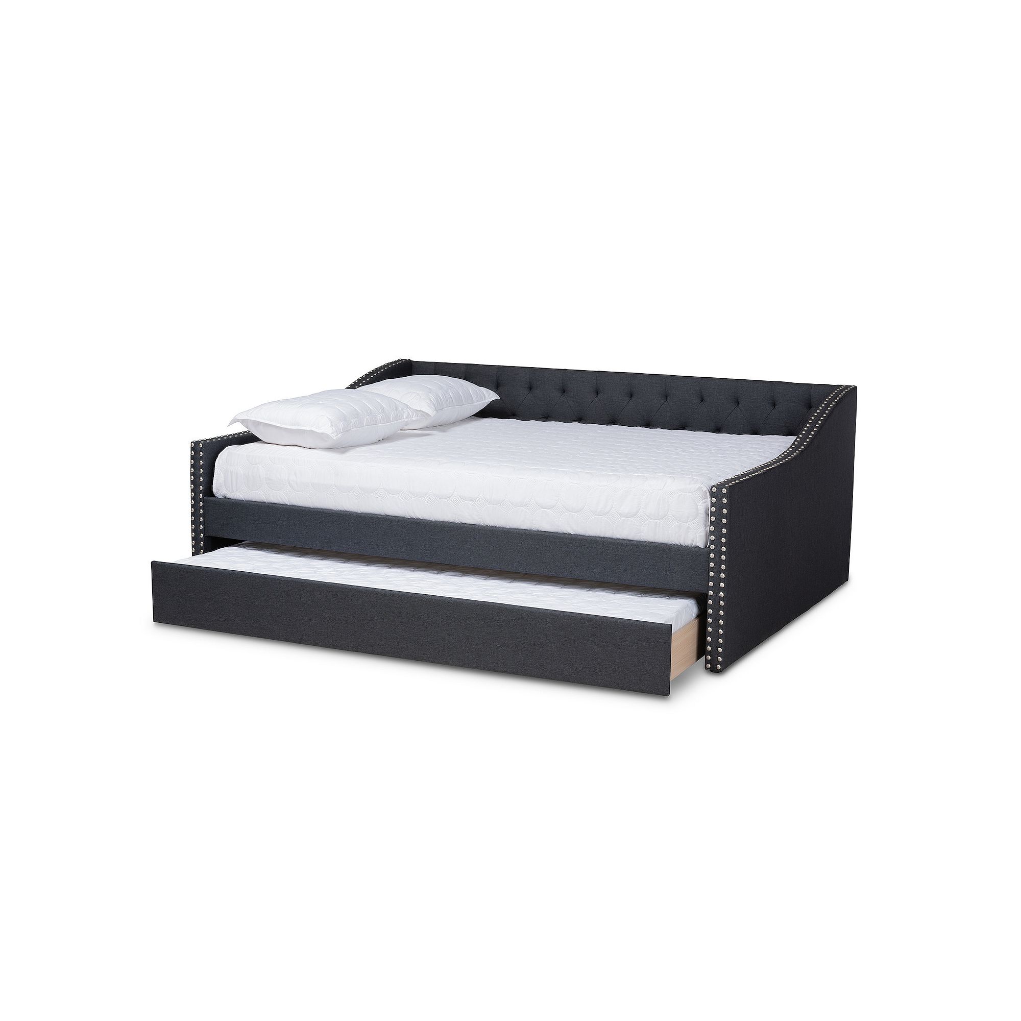 Baxton Studio Haylie Daybed & Trundle, Grey