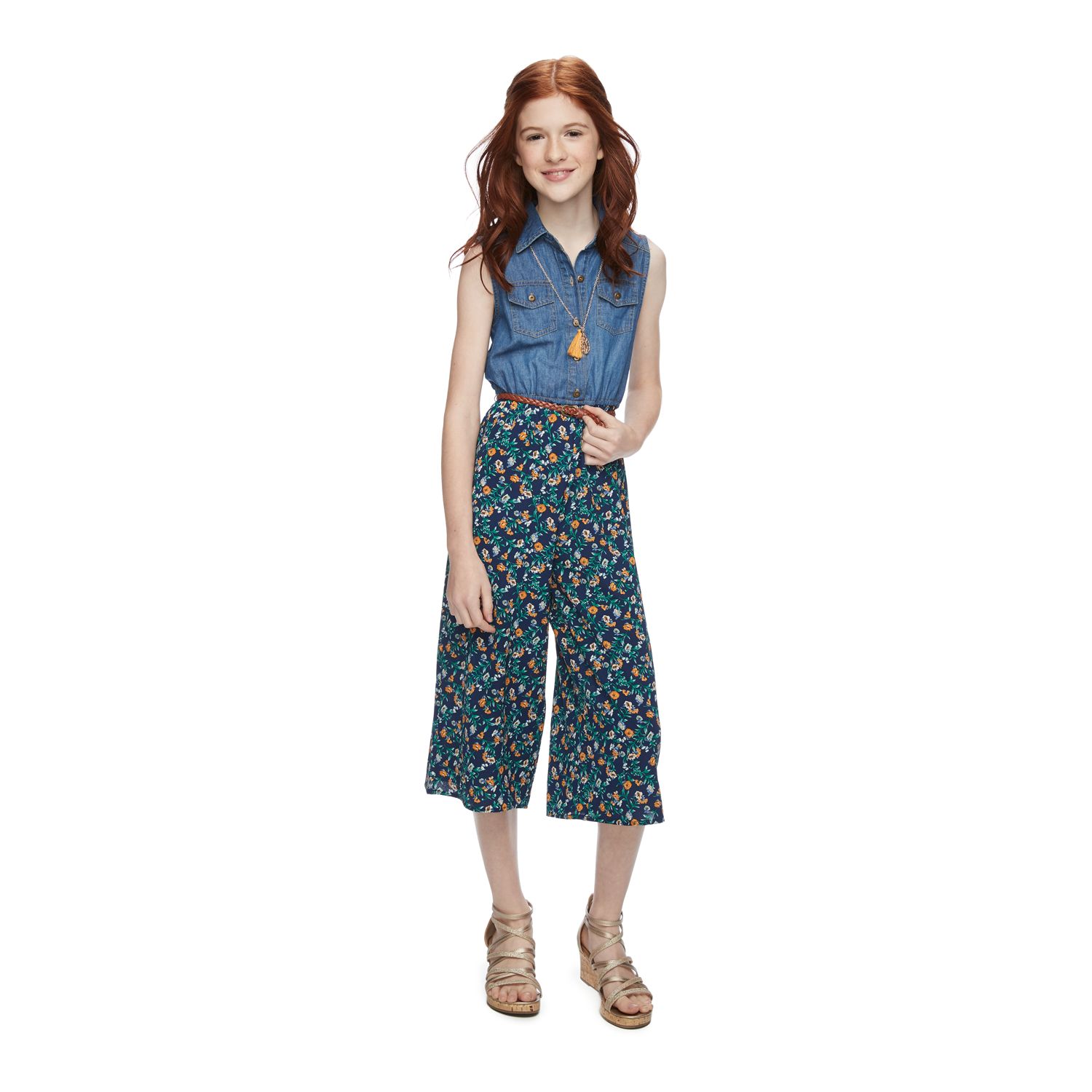 kohls girls jumpsuit