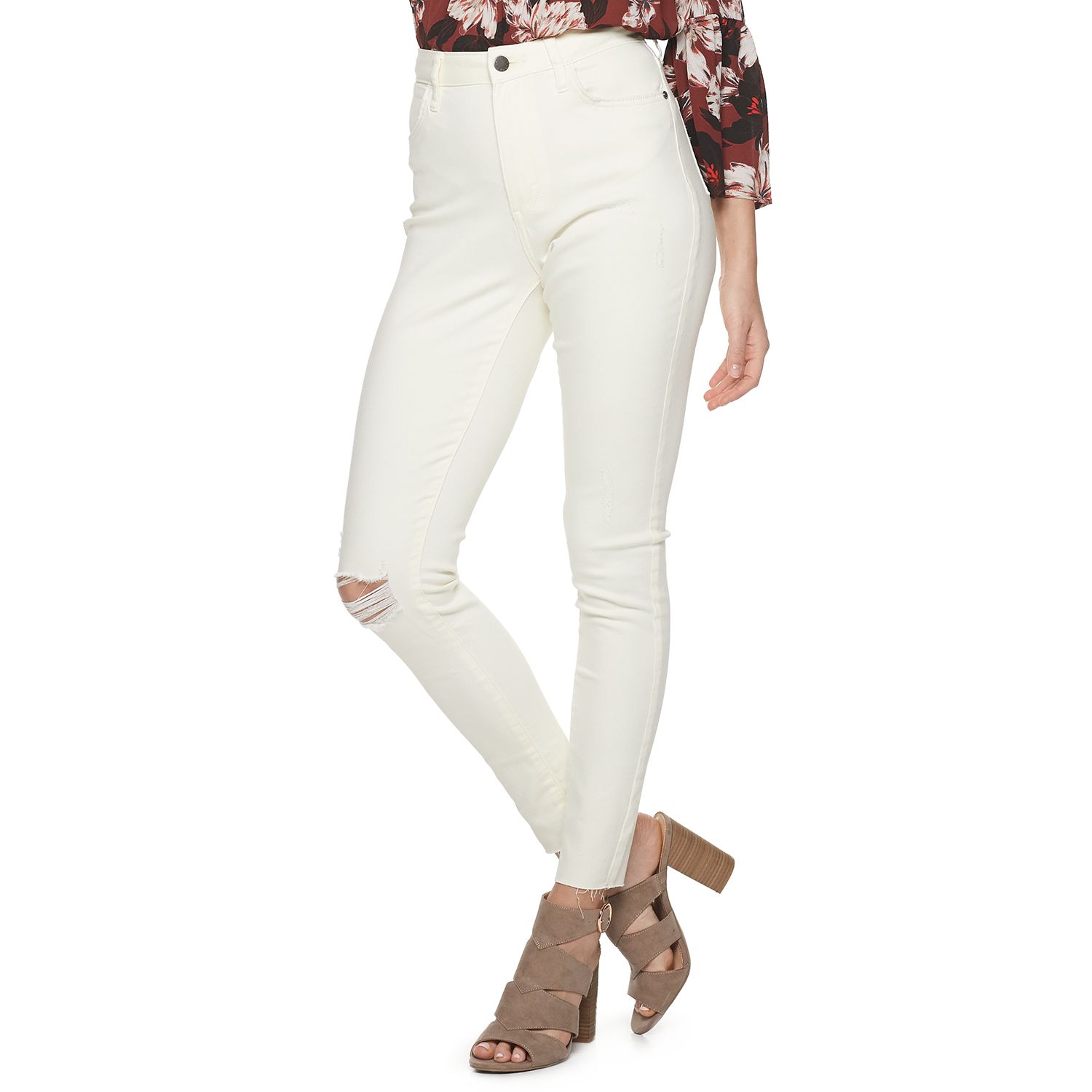 jennifer lopez high waisted skinny jeans