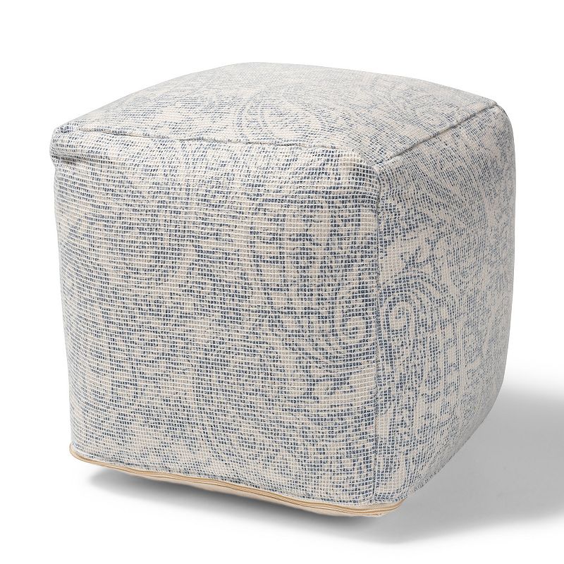 Baxton Studio Juvita Ottoman, Multicolor