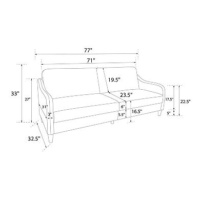 Ameriwood Atwater Living Jodi Coil Futon