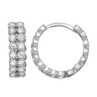 Contessa Di Capri Inside Out Hoop Earrings