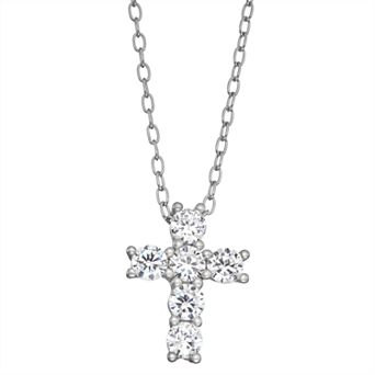 Contessa Di Capri Cubic Zirconia Cross Pendant