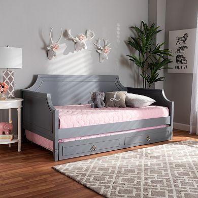 Baxton Studio Mariana Twin Daybed & Trundle