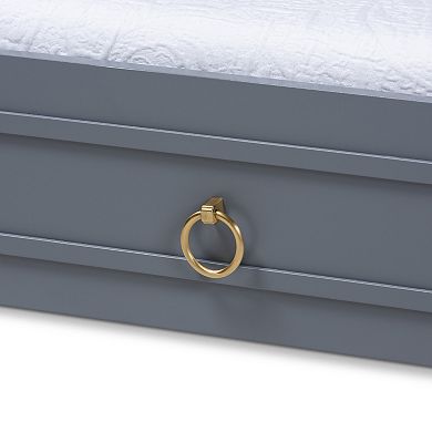 Baxton Studio Mariana Twin Trundle Bed