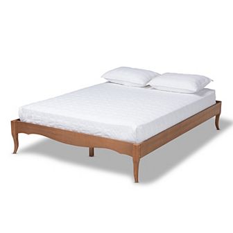 Baxton Studio Marieke Light Brown Bed Frame