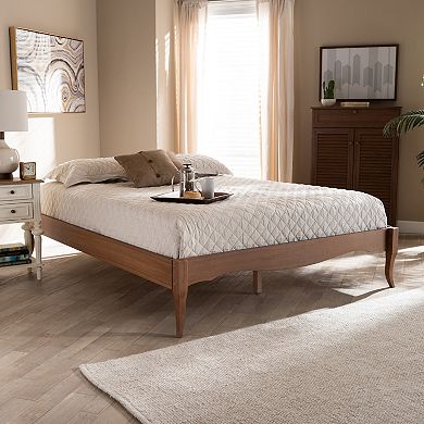 Baxton Studio Marieke Light Brown Bed Frame