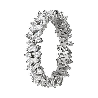 Contessa Di Capri Cubic Zirconia Cluster Band Ring