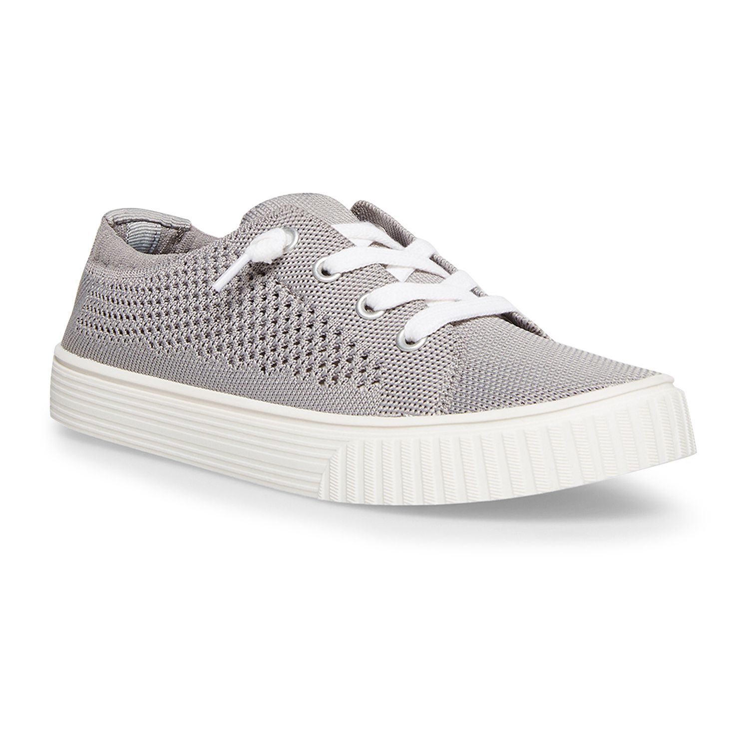 grey athletic shoes