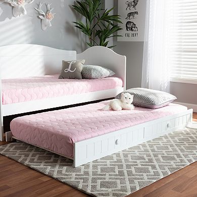 Baxton Studio Neves Twin Trundle Bed