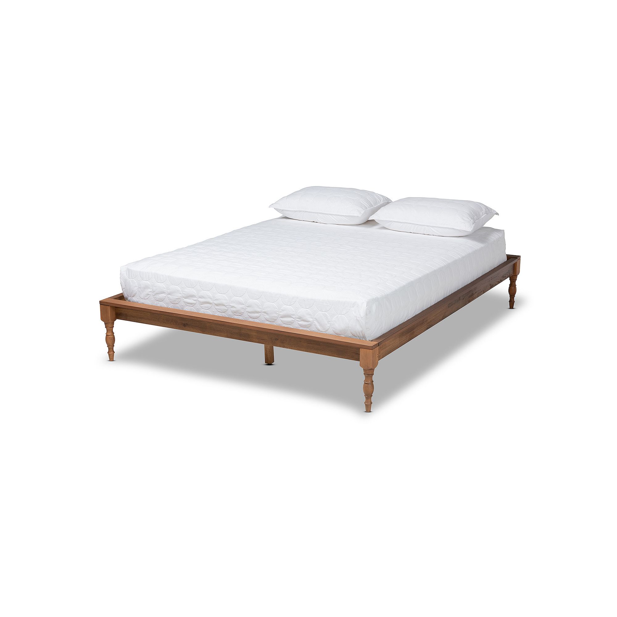 Baxton Studio Romy Bed Frame, Brown