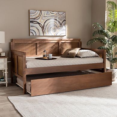 Baxton Studio Toveli Light Brown Twin Daybed