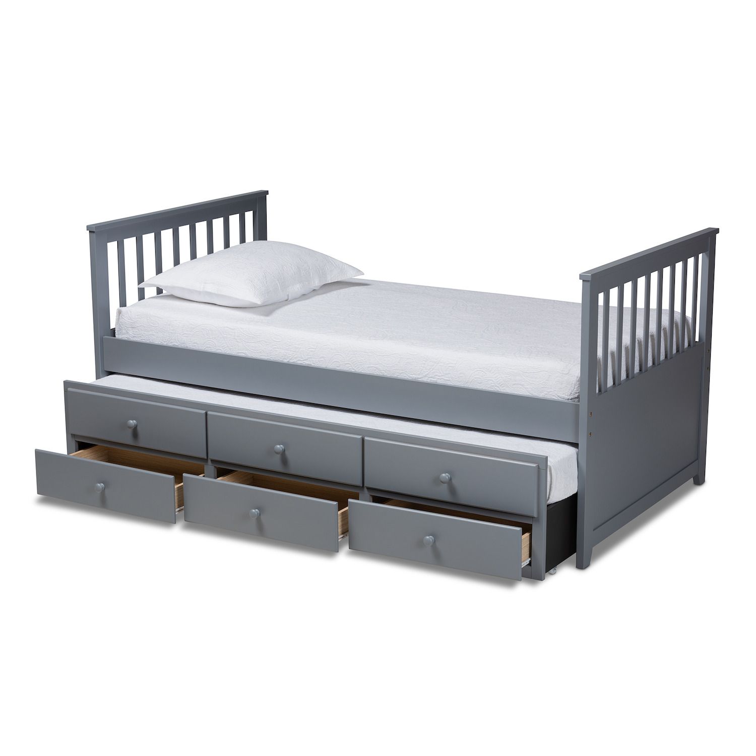 Baxton Studio Trine Twin Daybed Trundle   3956608