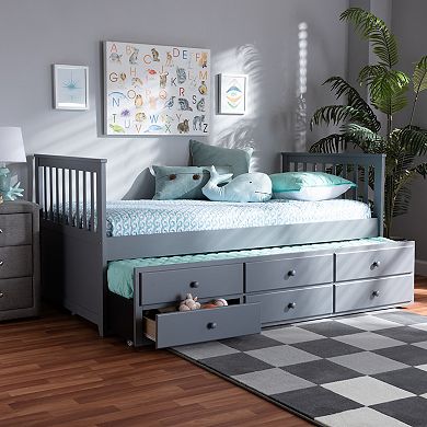 Baxton Studio Trine Twin Daybed & Trundle