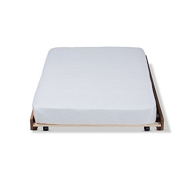 Baxton Studio Veles Twin Trundle Bed