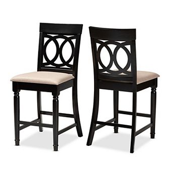Baxton Studio Verina Counter Stool 2 pc Set