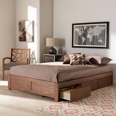 Baxton Studio Wren Storage Bed