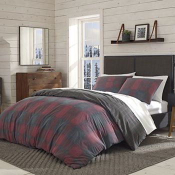 Eddie Bauer Cattle River Plaid Duvet Cover Set