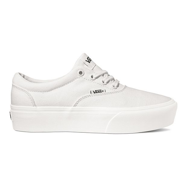 White vans platform sneakers sale