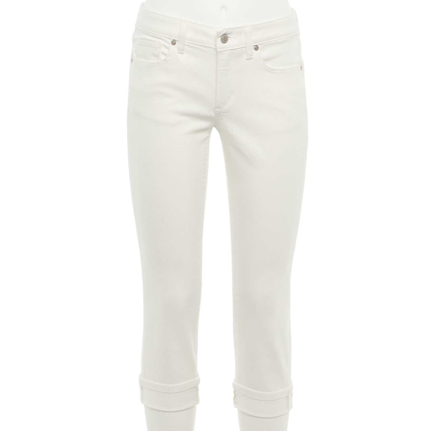 white capri jeggings