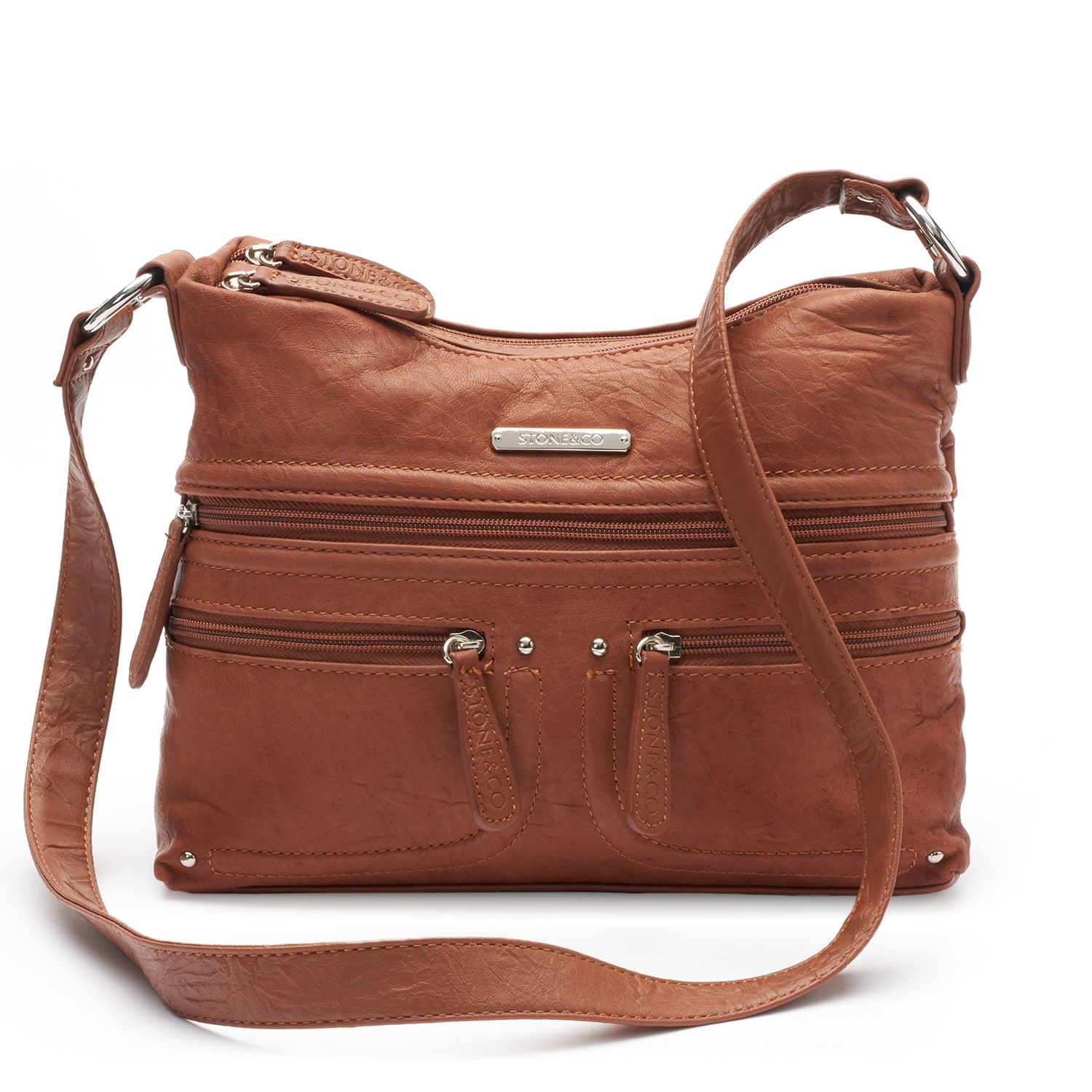 kohls leather handbags