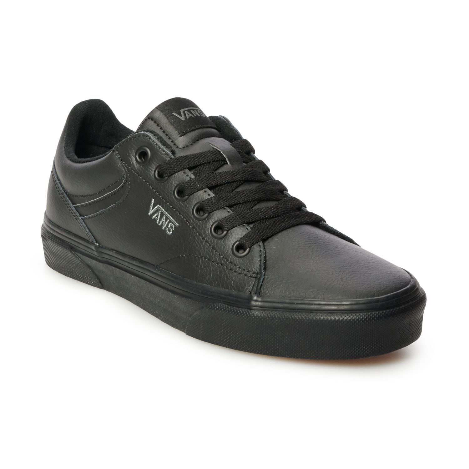vans leather skate shoes