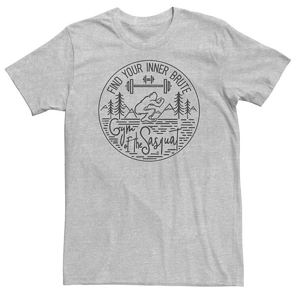 Gray graphic sale tee