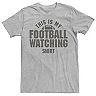 Men's This Is My Football Watching Shirt Graphic Tee
