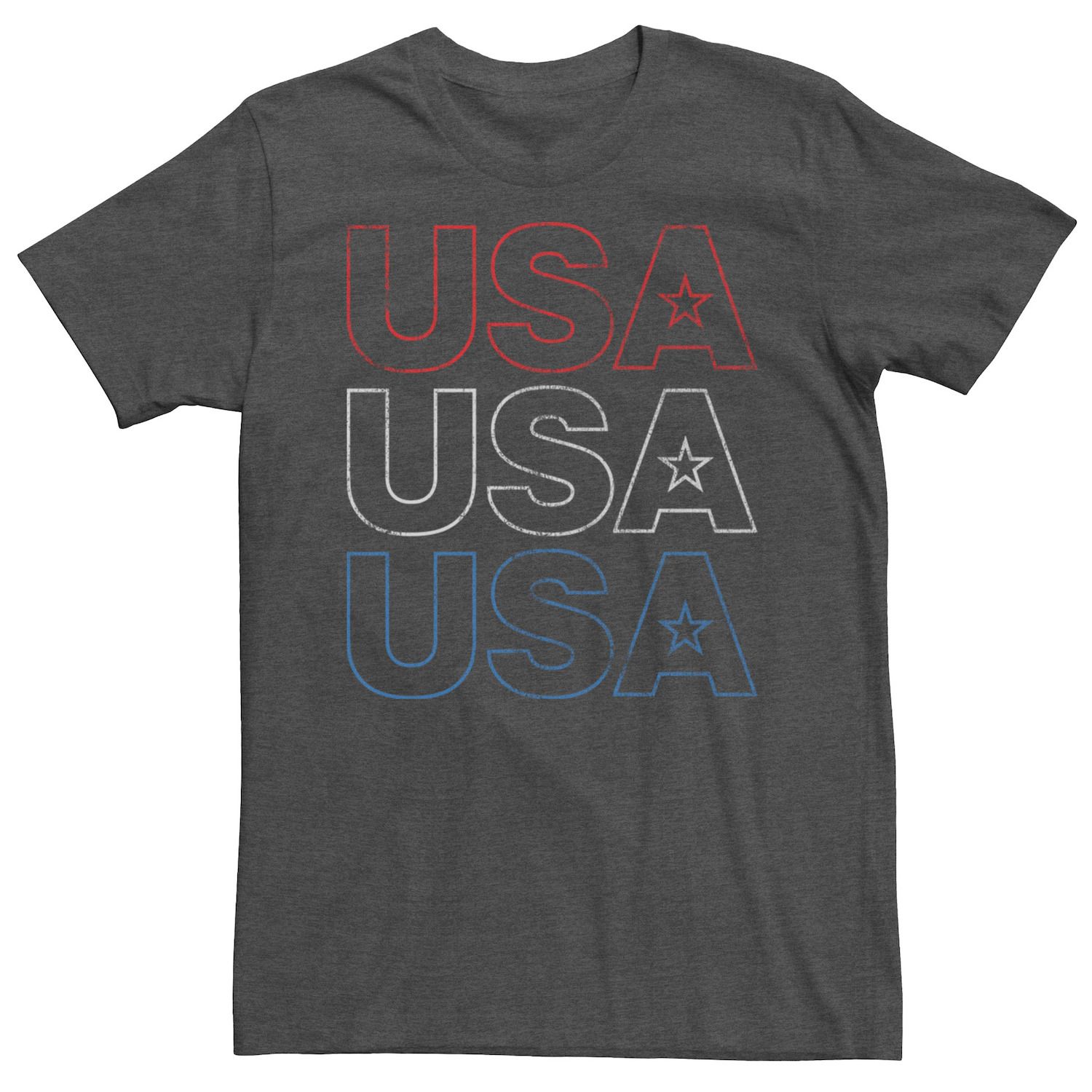 red white graphic tee