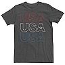 Men's Red White & Blue USA Graphic Tee