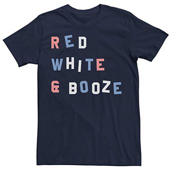 Men's Red White & Booze Graphic Tee