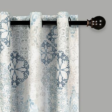 eclipse Martina Medallion Absolute Zero 100% Blackout 1-Panel Window Curtain