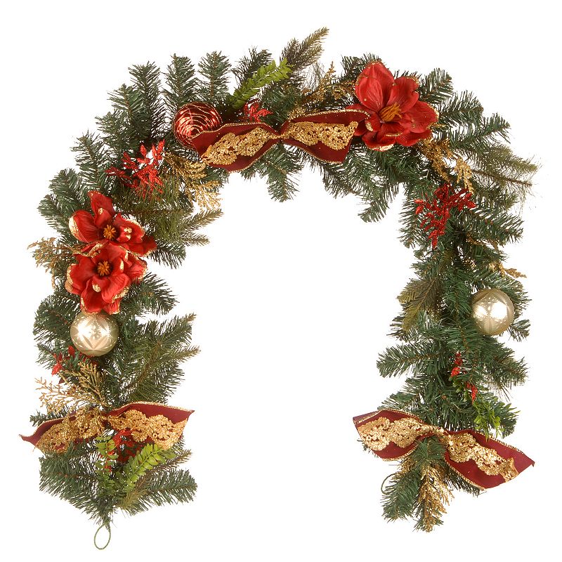 30416093 National Tree Company 6 ft. Decorated Garland, Gre sku 30416093